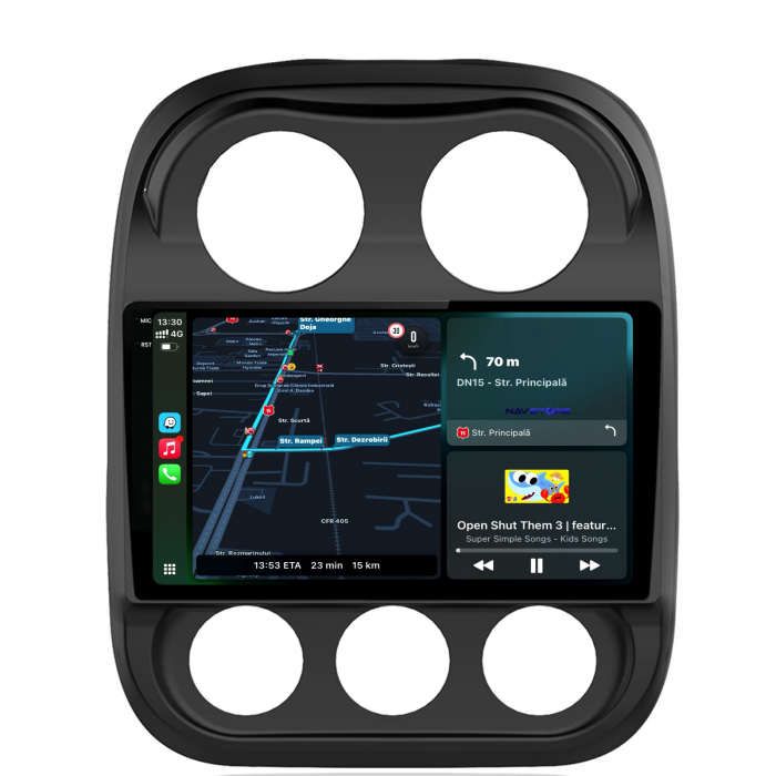 Navigatie Dedicata Jeep Compass (2010-2016), 10Inch, 2Gb Ram, 32Gb Stocare, Carplay [2]