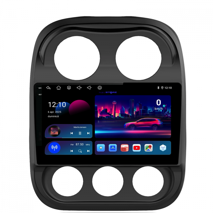 Navigatie Dedicata Jeep Compass (2010-2016), 10Inch, 2Gb Ram, 32Gb Stocare, Carplay [4]