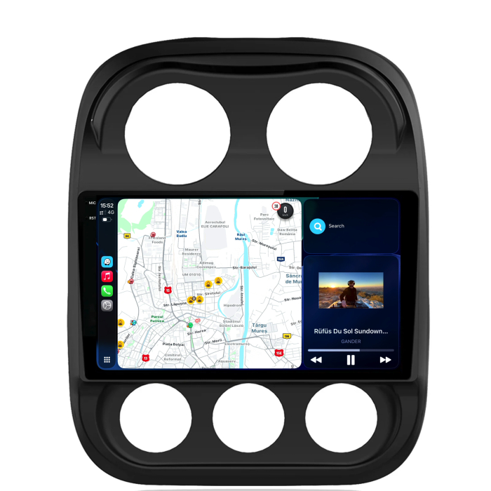 Navigatie Dedicata Jeep Compass (2010-2016), 10Inch, 4Gb Ram, 64Gb Stocare, Carplay [2]