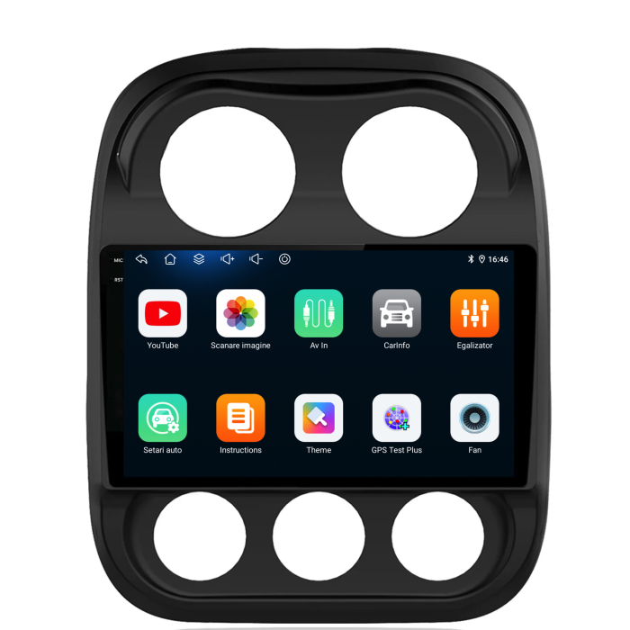 Navigatie Dedicata Jeep Compass (2010-2016), 10Inch, 6Gb Ram, 128Gb Stocare, Carplay [5]