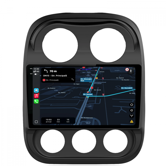 Navigatie Dedicata Jeep Compass (2010-2016),QuadCore, 10Inch, 4Gb Ram, 64Gb Stocare, Carplay [3]
