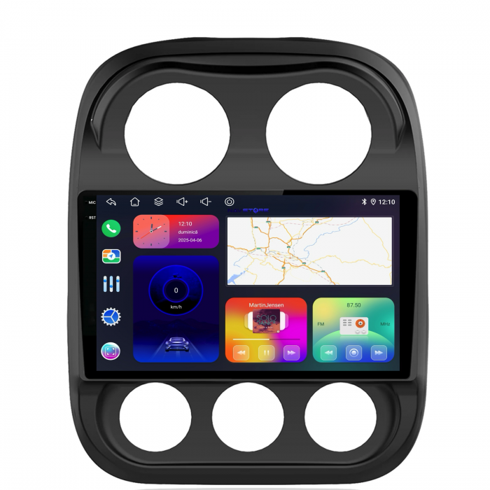 Navigatie Dedicata Jeep Compass (2010-2016),QuadCore, 10Inch, 4Gb Ram, 64Gb Stocare, Carplay [6]