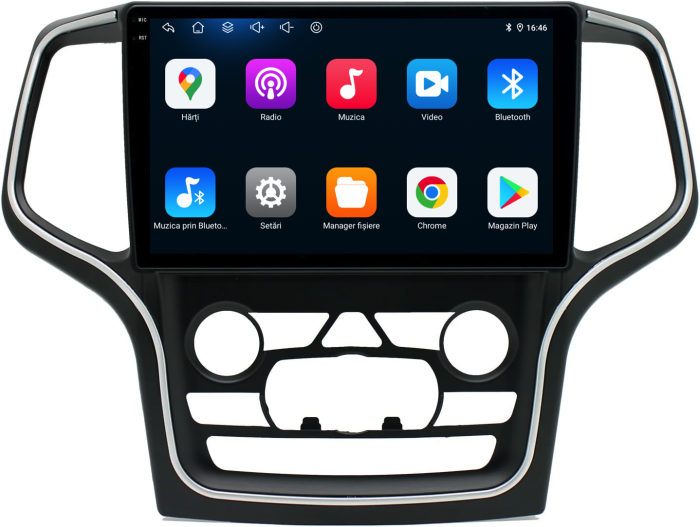 Navigatie Dedicata Jeep Grand Cherokee (2013-2020) , 10Inch, 4Gb Ram, 64Gb Stocare, Carplay [6]