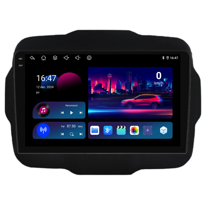 Navigatie Dedicata Jeep Renegade (2016-2020), 9Inch, 6Gb Ram, 128Gb Stocare, Carplay [4]