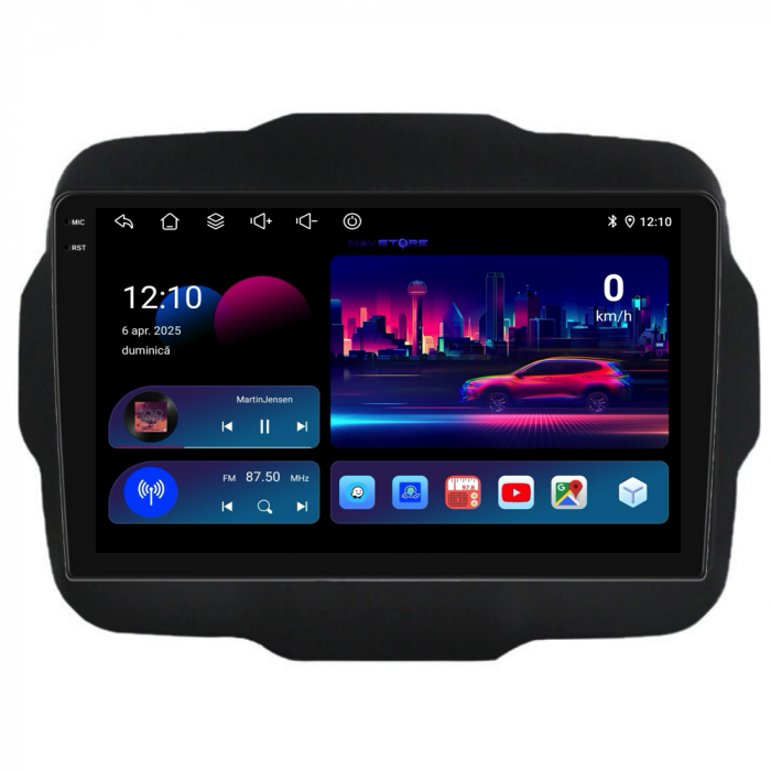 Navigatie Dedicata Jeep Renegade (2016-2020), 9Inch, 6Gb Ram, 128Gb Stocare, Carplay [4]