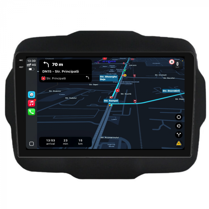 Navigatie Dedicata Jeep Renegade (2016-2020), 9Inch, 6Gb Ram, 128Gb Stocare, Carplay [3]