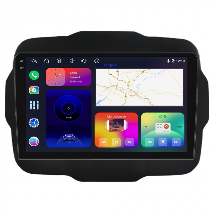 Navigatie Dedicata Jeep Renegade (2016-2020), 9Inch, 6Gb Ram, 128Gb Stocare, Carplay [6]