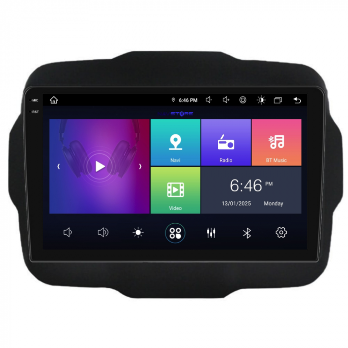 Navigatie Dedicata Jeep Renegade (2016-2020), 9Inch, 8Gb Ram, 256Gb Stocare, Carplay [7]