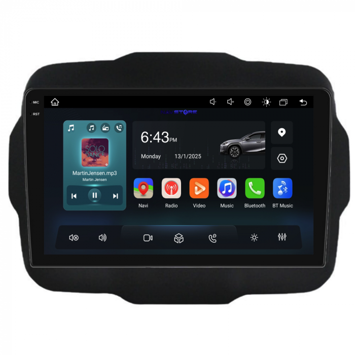 Navigatie Dedicata Jeep Renegade (2016-2020), 9Inch, 8Gb Ram, 256Gb Stocare, Carplay [5]