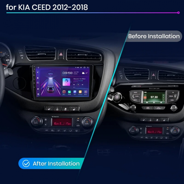 Navigatie Dedicata Kia Ceed (2012-2020), 9Inch, 1Gb Ram, 32Gb Stocare, Carplay [7]