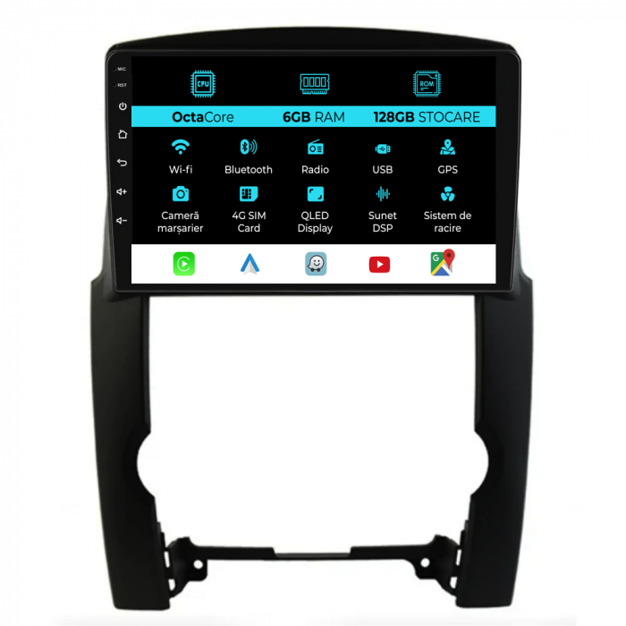 Navigatie Dedicata Kia Sorento (20019 - 2012), 9Inch, 6Gb Ram, 128Gb Stocare, Carplay [1]