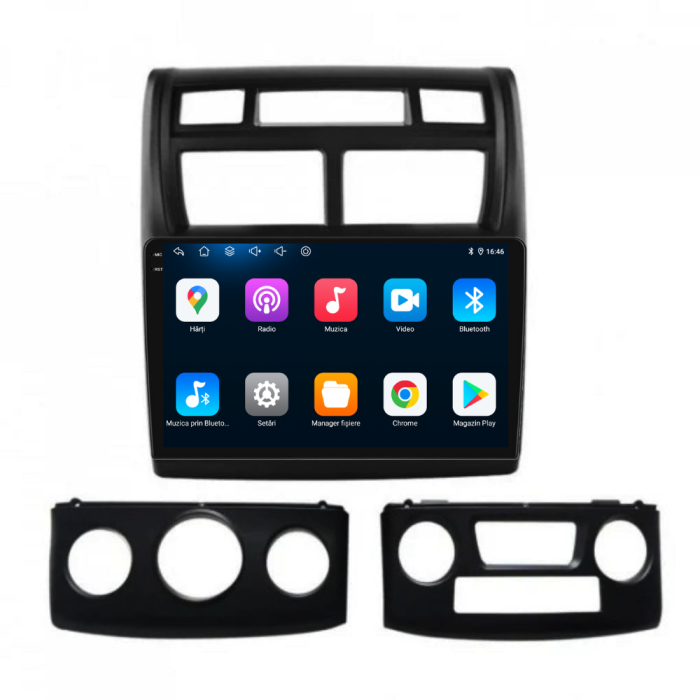 Navigatie Dedicata Kia Sportage (2004-2010), 9Inch, 4Gb Ram, 64Gb Stocare, Carplay [5]