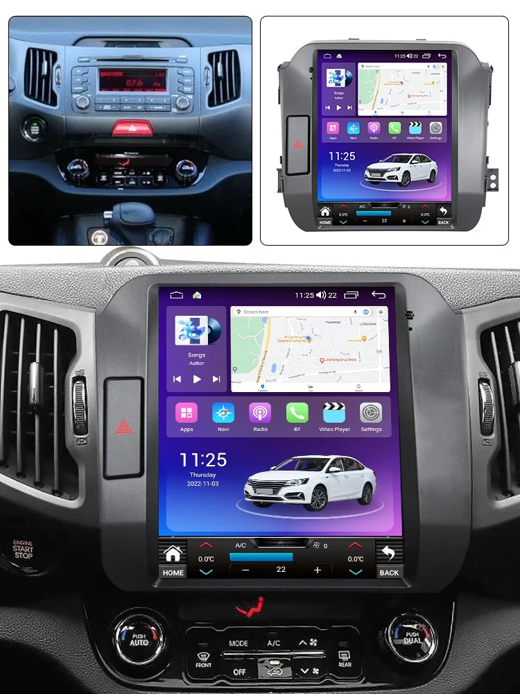 Navigatie Dedicata Kia Sportage (2010-2016),QuadCore, 9.7 Inch, 4Gb Ram, 64Gb stocare, Carplay [2]