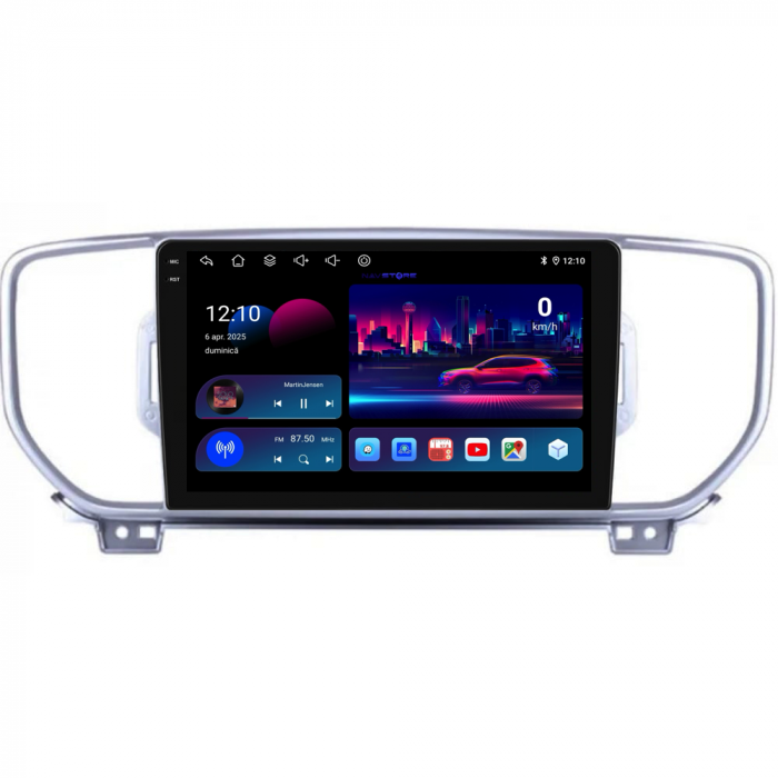 Navigatie Dedicata Kia Sportage (2016-2020), 9Inch, 6Gb Ram, 128Gb Stocare, Carplay [4]