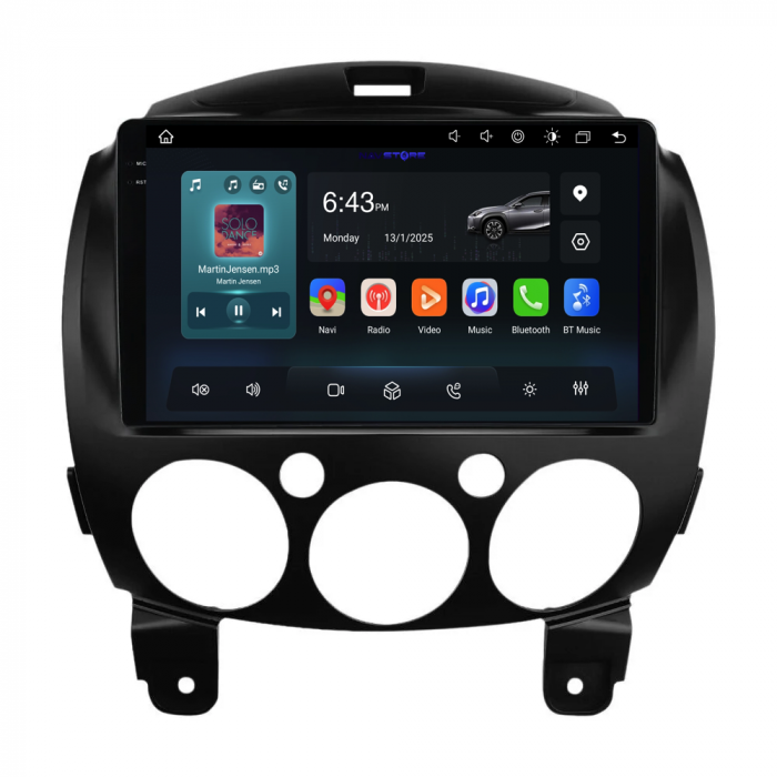 Navigatie Dedicata Mazda 2 (2007-2014), 9 Inch, 2Gb Ram, 32Gb stocare, Carplay [5]
