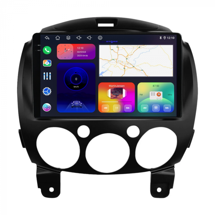 Navigatie Dedicata Mazda 2 (2007-2014), 9 Inch, 2Gb Ram, 32Gb stocare, Carplay [6]
