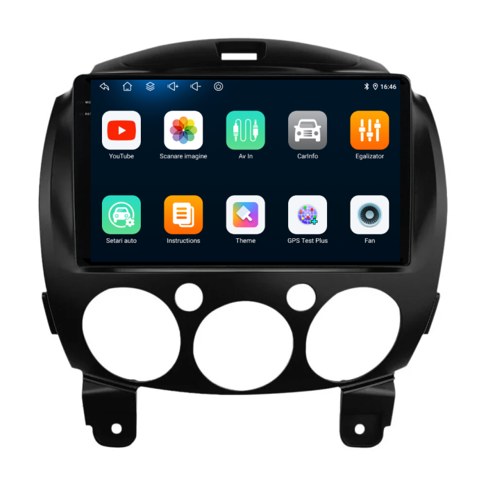 Navigatie Dedicata Mazda 2 (2007-2014), 9 Inch, 2Gb Ram, 32Gb stocare, Carplay [6]