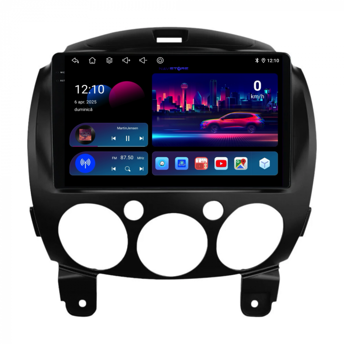 Navigatie Dedicata Mazda 2 (2007-2014), 9 Inch, 2Gb Ram, 32Gb stocare, Carplay [4]