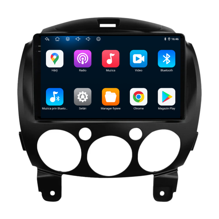 Navigatie Dedicata Mazda 2 (2007-2014), 9 Inch, 4Gb Ram, 64Gb stocare, Carplay [5]