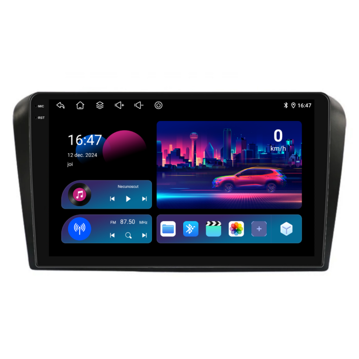 Navigatie Dedicata Mazda 3 (2003-2009), 9Inch, 6Gb Ram, 128Gb Stocare, Carplay [4]