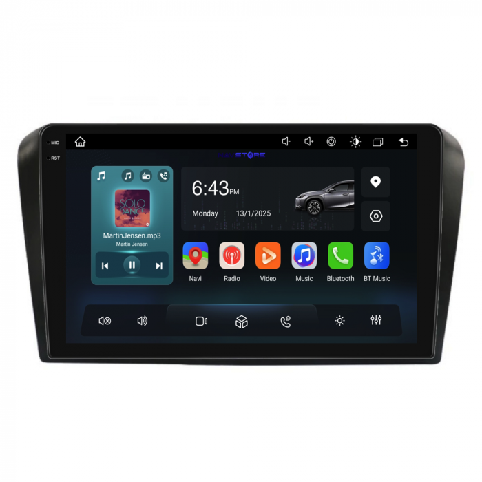 Navigatie Dedicata Mazda 3 (2003-2009),QuadCore, 9Inch, 4Gb Ram, 64Gb Stocare, Carplay [7]