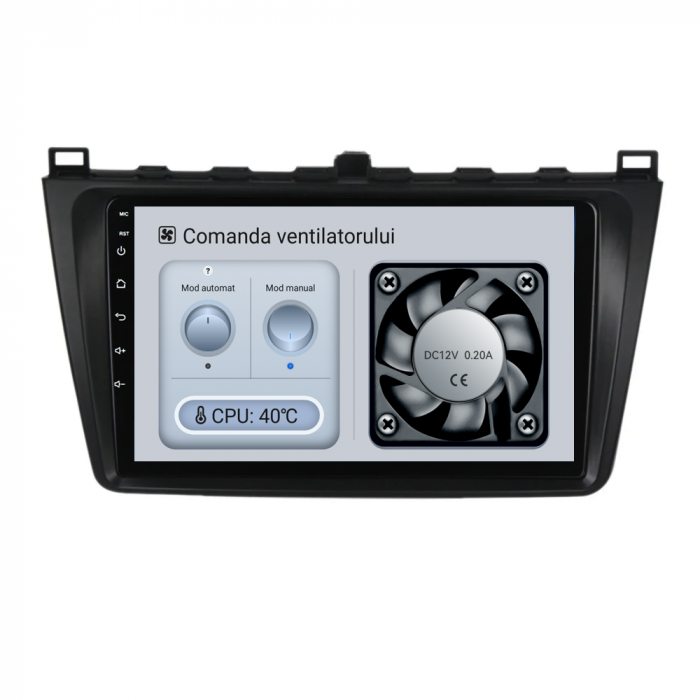 Navigatie Dedicata Mazda 6 (2008-2013), 9Inch, 4Gb Ram, 64Gb Stocare, Carplay [6]