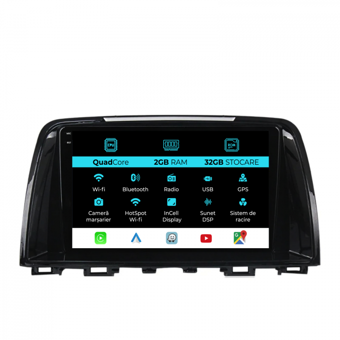 Navigatie Dedicata Mazda CX-5 (2012-2015), 9Inch, 2Gb Ram, 32Gb Stocare, CarPlay [1]