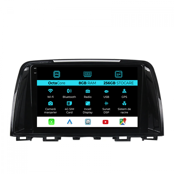 Navigatie Dedicata Mazda CX-5 (2012-2015), 9Inch, 8Gb Ram, 256Gb Stocare, CarPlay [1]