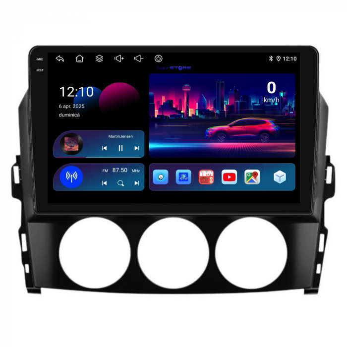 Navigatie Dedicata Mazda MX-5 (2005-2015),QuadCore, 9Inch, 4Gb Ram, 64Gb Stocare, Carplay [4]