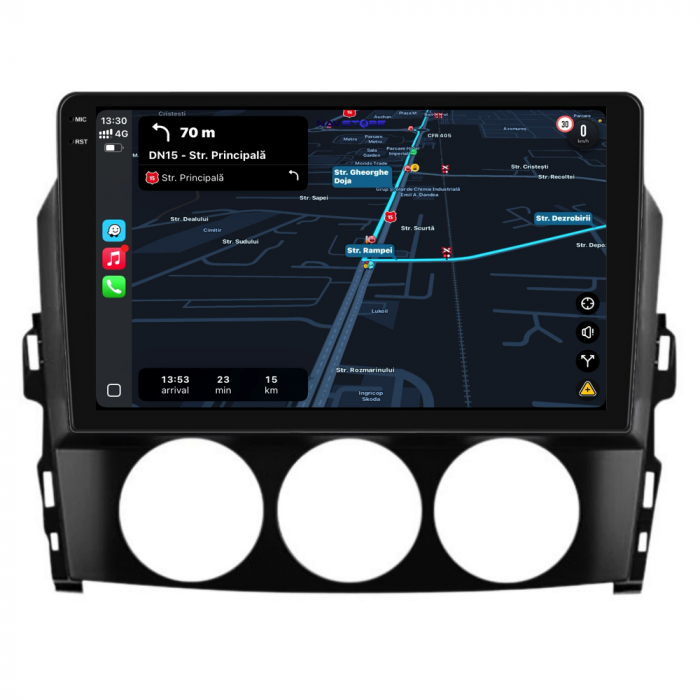 Navigatie Dedicata Mazda MX-5 (2005-2015),QuadCore, 9Inch, 4Gb Ram, 64Gb Stocare, Carplay [3]