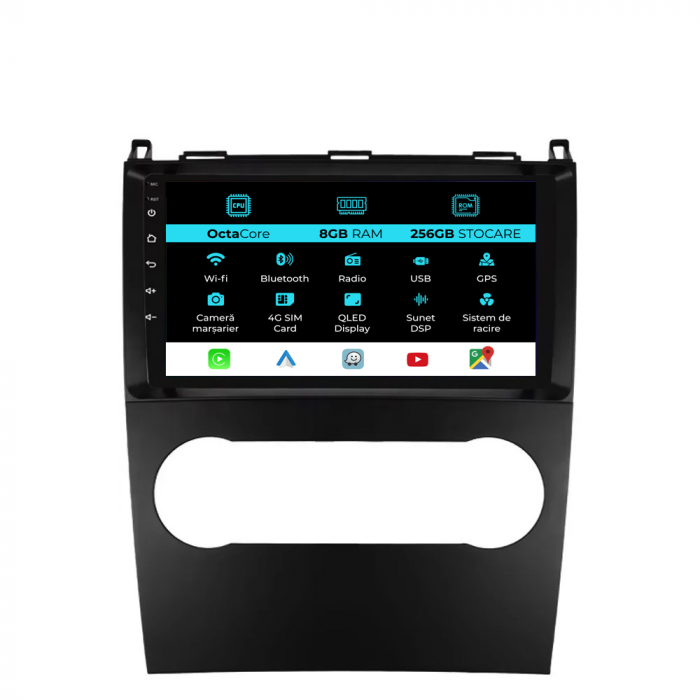 Navigatie Dedicata Mercedes Benz A-Class/B-Class (2004-2012), 9Inch, 8Gb Ram, 256Gb Stocare, Carplay [1]