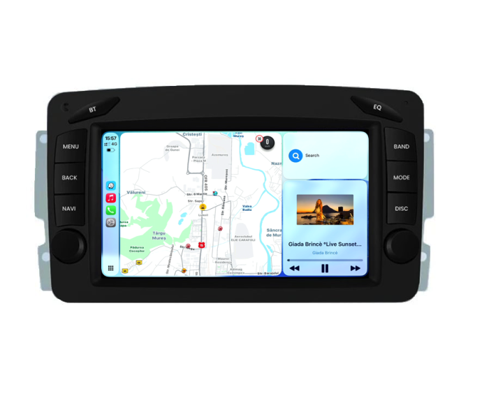 Navigatie Dedicata Mercedes Benz C/A/E/G-Class,SLK,CLK,Viano,Vito,Vaneo, 7Inch, 4Gb Ram, 64Gb Stocare, Bluetooth, WiFi [3]