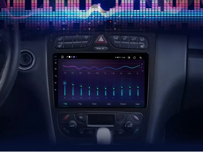 Navigatie Android Dedicata Mercedes Benz C-Class W203 CLK W209 (2000 - 2005), 9Inch, 4Gb Ram, 64Gb Stocare, Bluetooth, WiFi, Carplay [8]