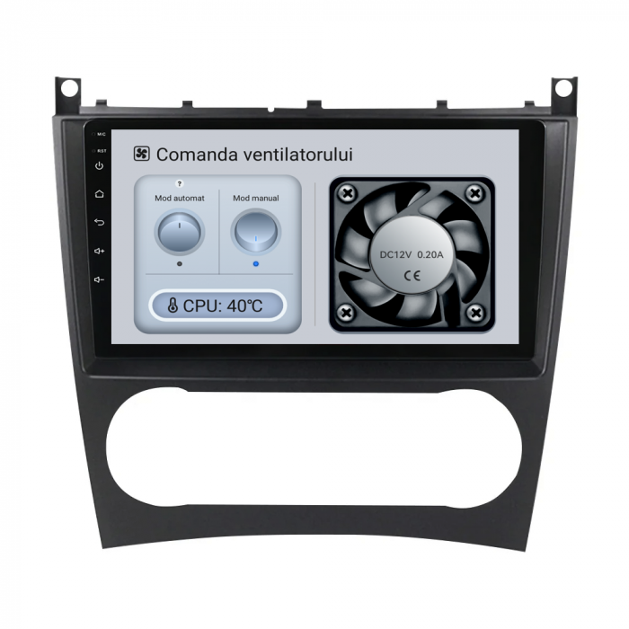 Navigatie Dedicata Mercedes C-Class W203 CLK W209 (2005 - 2009), 9Inch, 6Gb Ram, 128Gb Stocare, Carplay [6]