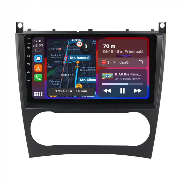 Navigatie Dedicata Mercedes C-Class W203 CLK W209 (2005 - 2009), 9Inch, 6Gb Ram, 128Gb Stocare, Carplay [2]