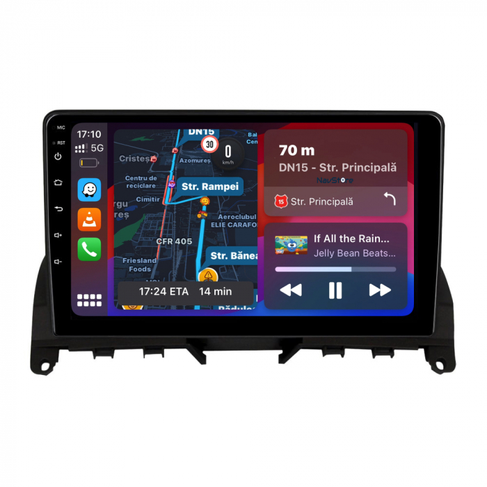 Navigatie Dedicata Mercedes Benz C-Class W204 S204 (2006 - 2013), 9Inch, 2Gb Ram, 64Gb Stocare, Carplay [1]