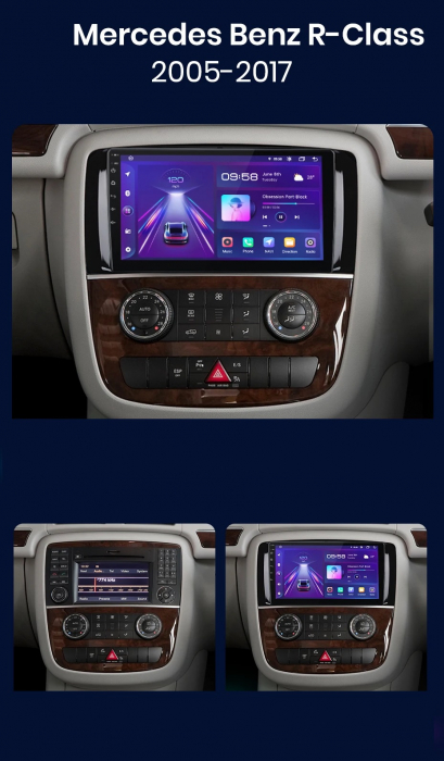 Navigatie Dedicata Mercedes Benz R-Class W254 (2005 - 2017), 9Inch, 4Gb Ram, 64Gb Stocare, Carplay [8]
