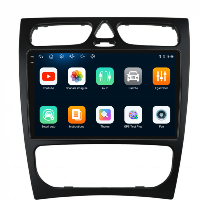 Navigatie Dedicata Mercedes CLK W209 (2000 - 2010), 9Inch, 4Gb Ram, 64Gb Stocare, Carplay [6]