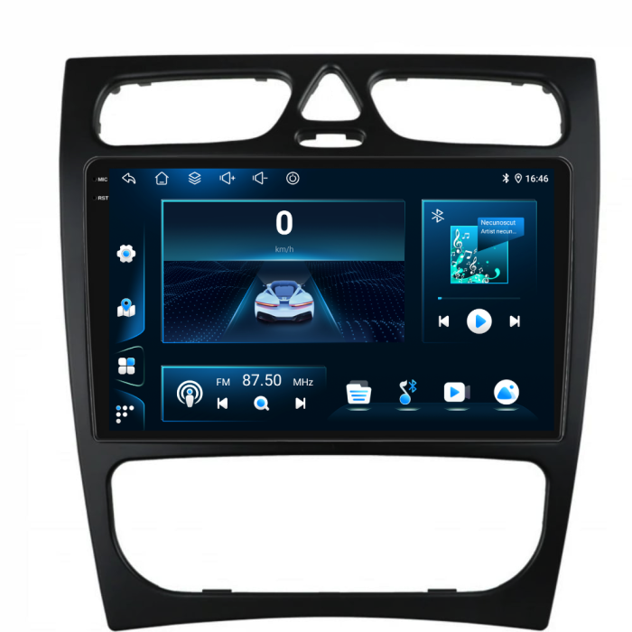 Navigatie Dedicata Mercedes C-Class W203 CLK W209 (2000 - 2005), 9Inch, 4Gb Ram, 64Gb Stocare, Carplay [7]