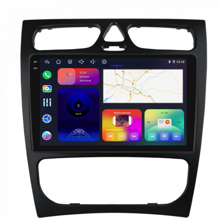 Navigatie Dedicata Mercedes C-Class W203 CLK W209 (2000 - 2005), 9Inch, 6Gb Ram, 128Gb Stocare, Carplay [6]