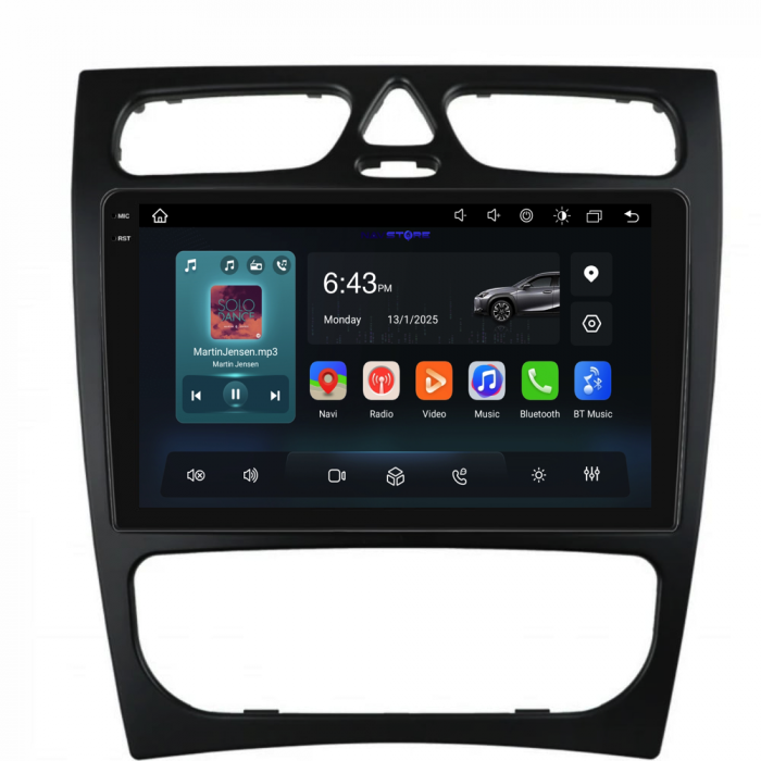 Navigatie  Dedicata Mercedes C-Class W203 CLK W209 (2000 - 2005),QuadCore, 9Inch, 4Gb Ram, 64Gb Stocare, Carplay [5]