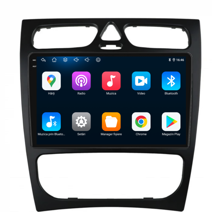Navigatie  Dedicata Mercedes C-Class W203 CLK W209 (2000 - 2005),QuadCore, 9Inch, 4Gb Ram, 64Gb Stocare, Carplay [5]