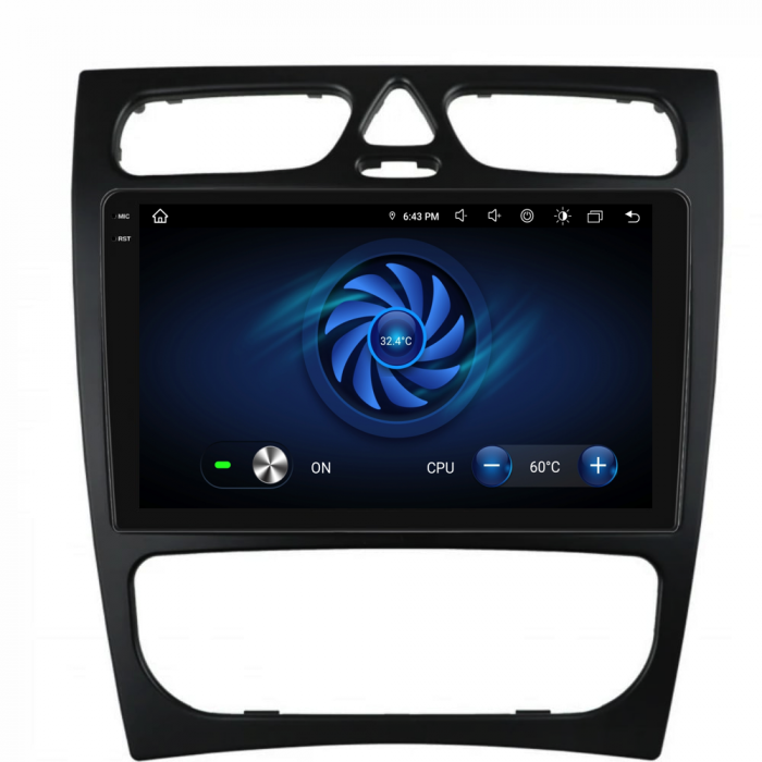 Navigatie  Dedicata Mercedes C-Class W203 CLK W209 (2000 - 2005),QuadCore, 9Inch, 4Gb Ram, 64Gb Stocare, Carplay [7]