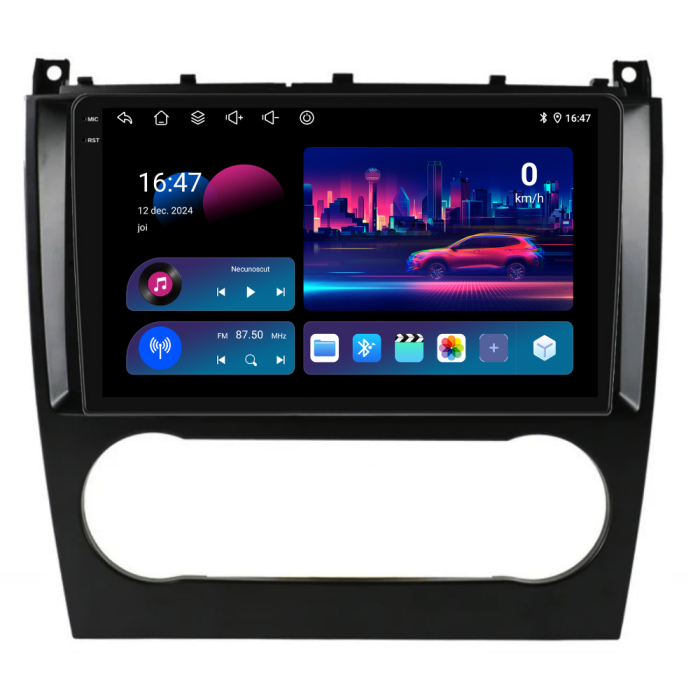 Navigatie Dedicata Mercedes C-Class W203 CLK W209 (2005 - 2009), 9Inch, 2Gb Ram, 32Gb Stocare, Carplay [4]