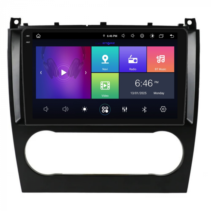 Navigatie Dedicata Mercedes C-Class W203 CLK W209 (2005 - 2009), 9Inch, 4Gb Ram, 64Gb Stocare, Carplay [7]