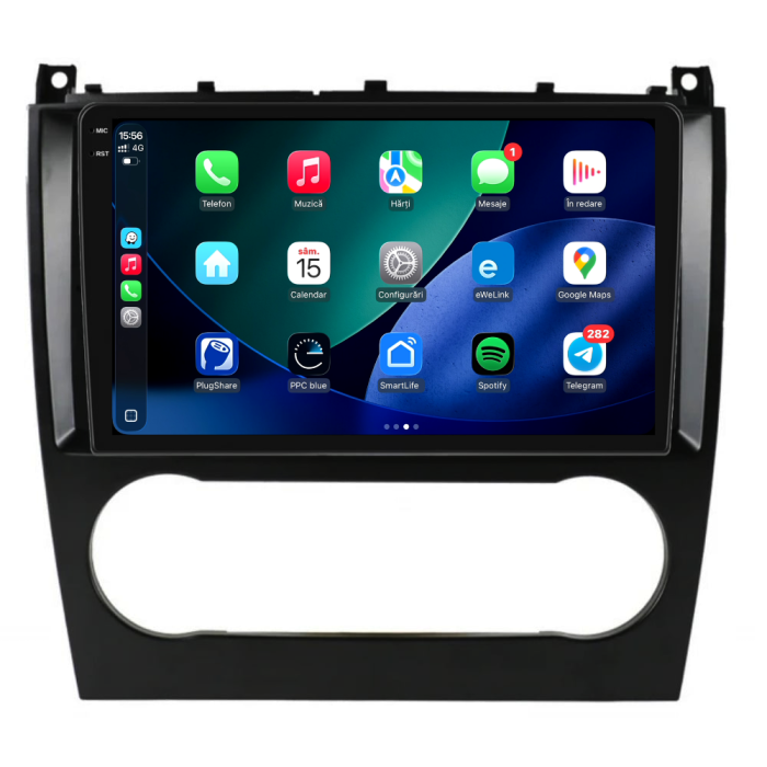 Navigatie Dedicata Mercedes C-Class W203 CLK W209 (2005 - 2009), 9Inch, 6Gb Ram, 128Gb Stocare, Carplay [3]