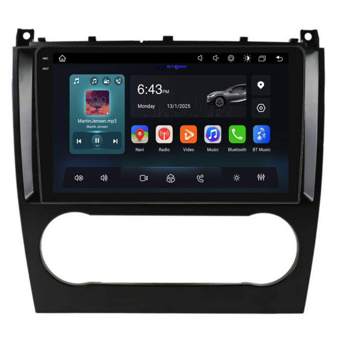 Navigatie Dedicata Mercedes C-Class W203 CLK W209 (2005 - 2009),QuadCore, 9Inch, 4Gb Ram, 64Gb Stocare, Carplay [4]