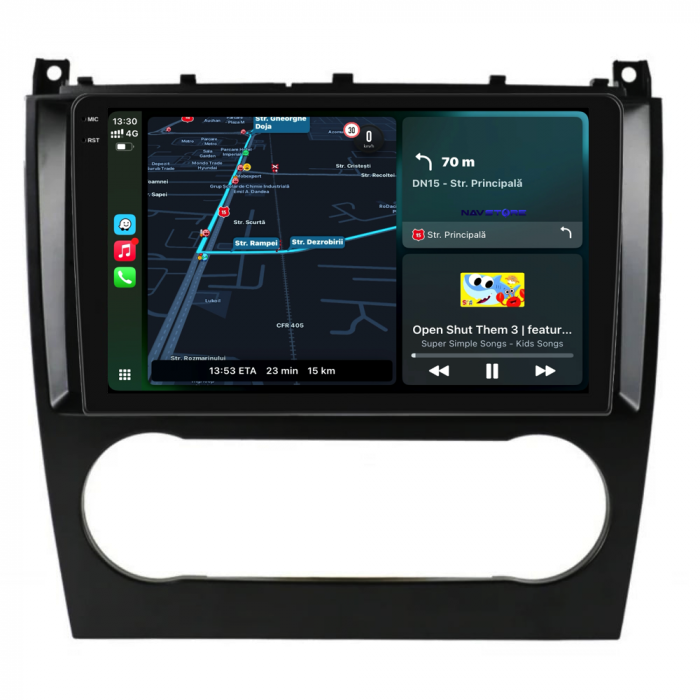 Navigatie Dedicata Mercedes C-Class W203 CLK W209 (2005 - 2009),QuadCore, 9Inch, 4Gb Ram, 64Gb Stocare, Carplay [2]