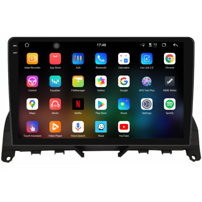 Navigatie Dedicata Mercedes C-Class W204 S204 (2006-2013), 2K, 12Gb Ram, 256Gb Stocare, Carplay [3]