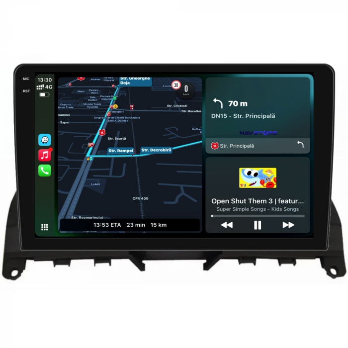 Navigatie Dedicata Mercedes C-Class W204 S204 (2006-2013), 9Inch, 2Gb Ram, 32Gb Stocare, Carplay [2]
